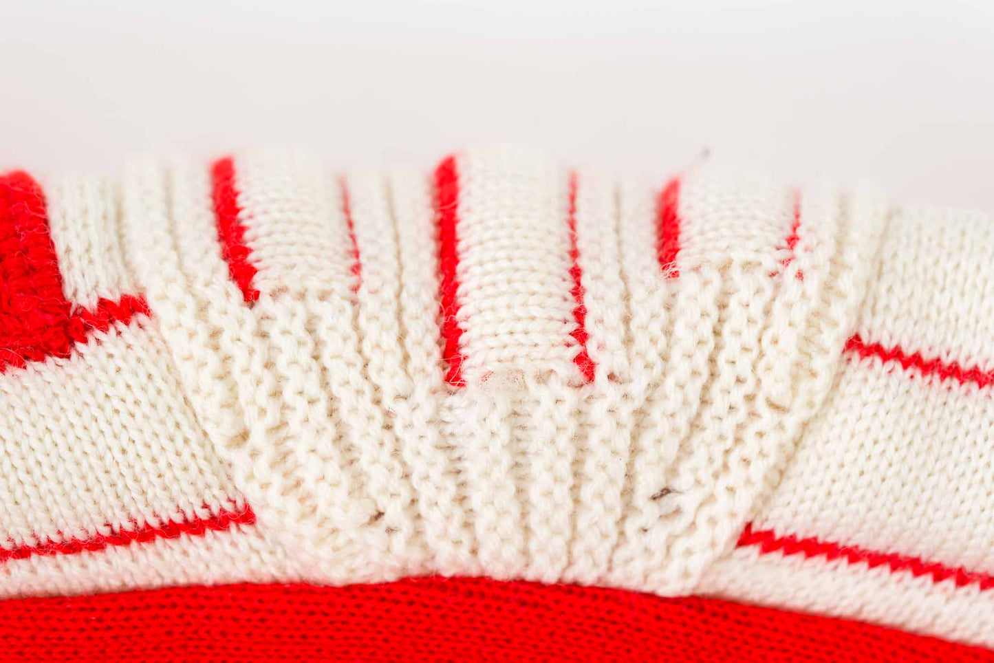 Macun-Vintage Sport Pullover rot-weiss