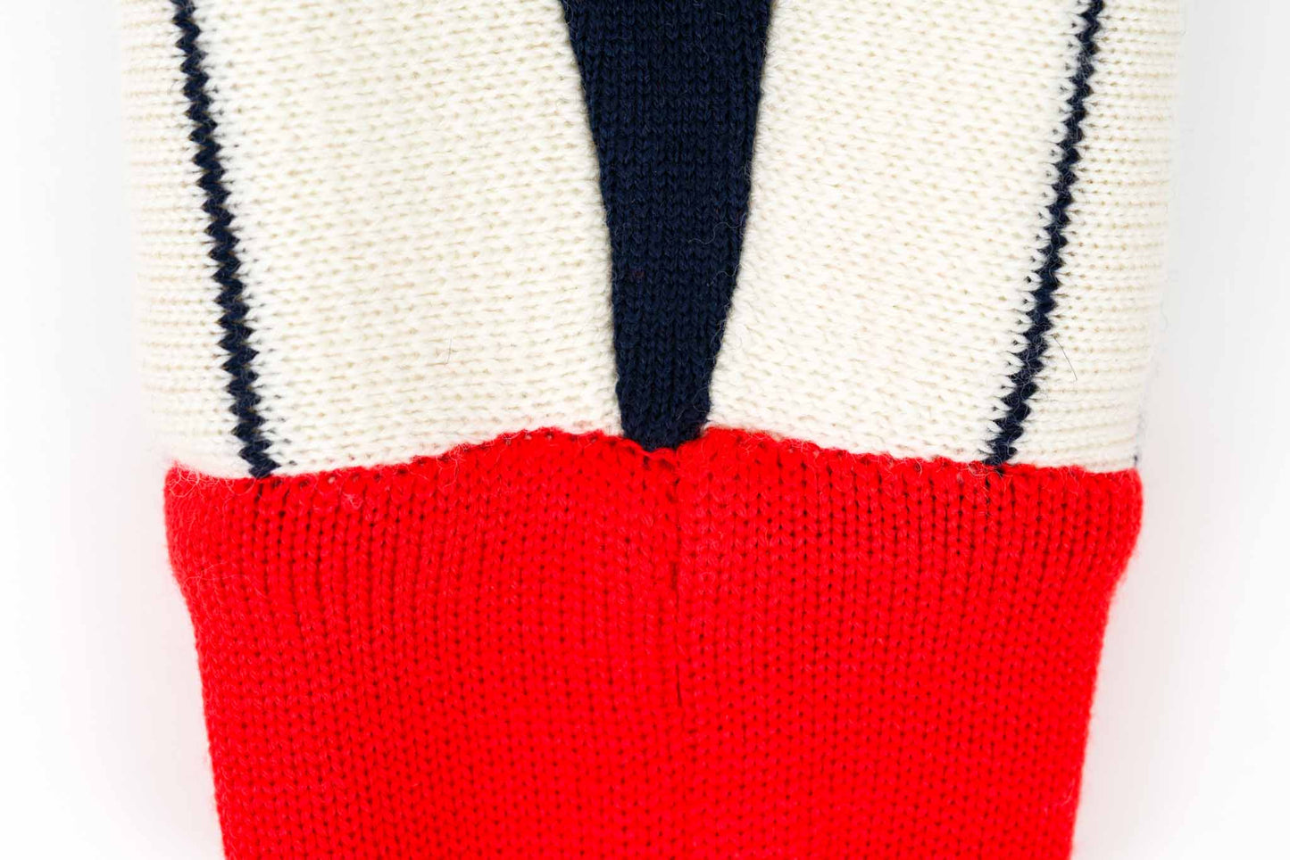 Macun-Vintage Sport Pullover blau-weiss