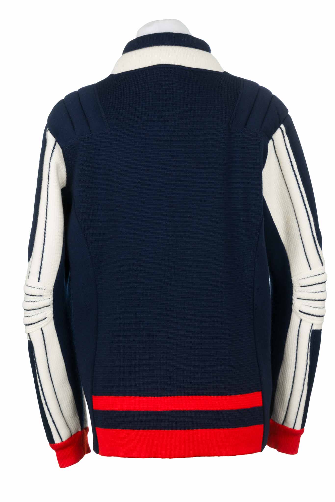 Macun-Vintage Sport Pullover blau-weiss