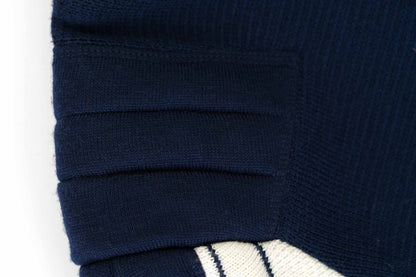 Macun-Vintage Sport Pullover blau-weiss