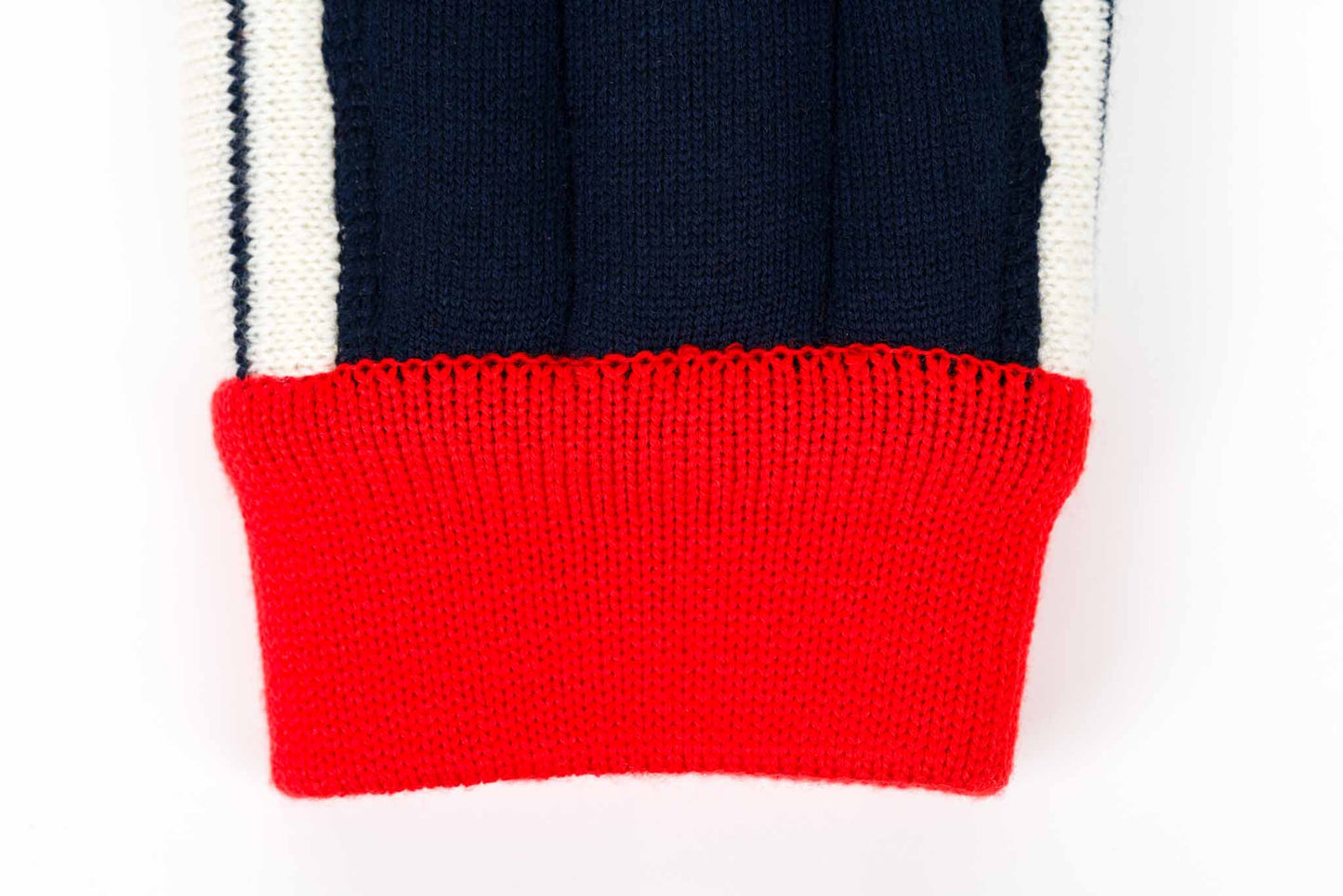 Macun-Vintage Sport Pullover blau-weiss