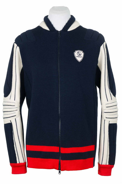 Macun-Vintage Sport Pullover blau-weiss